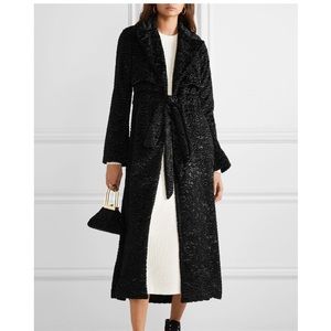 Cult Gaia black velvet coat